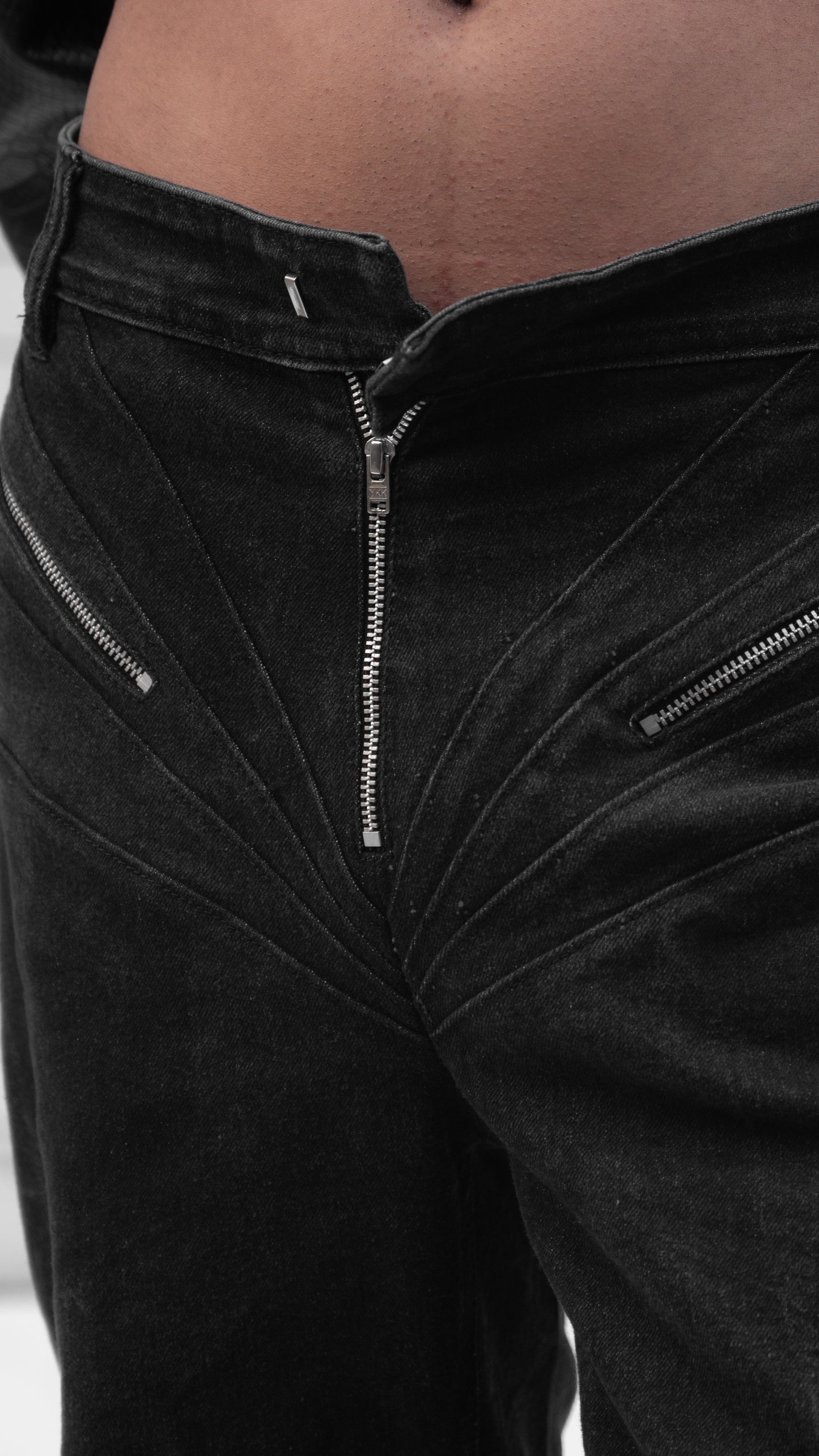 SPIRAL DENIMS - ACID BLACK